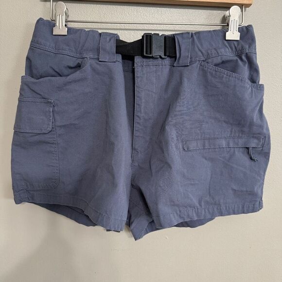Mountain Hardware belted waist gray blue short size 8 - Picture 2 of 7